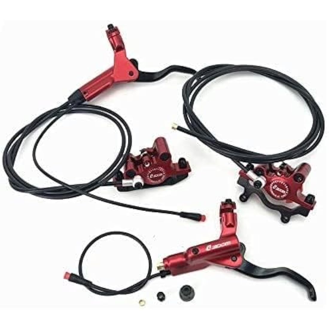 Zoom Hydraulic Disc Brake for E-bike HB-875-E Front & Rear Set No Rotor