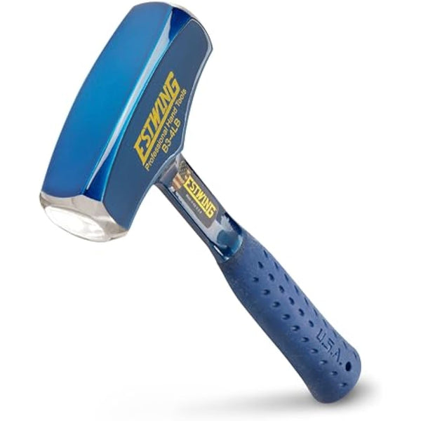 Estwing - B34LB Drilling/Crack Hammer - 4-Pound Sledge with Forged Steel Construction & Shock Reduction Grip - B3-4LB