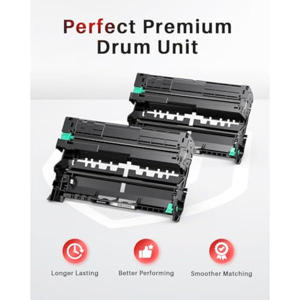 Halloya DR3400 Drum Unit for Brother DCP-L5500DN L6600DW HL-L5000D L5100DN L5100DNT L5200DW L6250DN L6300DW L6300DWT L6400DW L6400DWT MFC-L5700DN L5750DW L6800DW L6800DWT L6900DW (2 Pack)