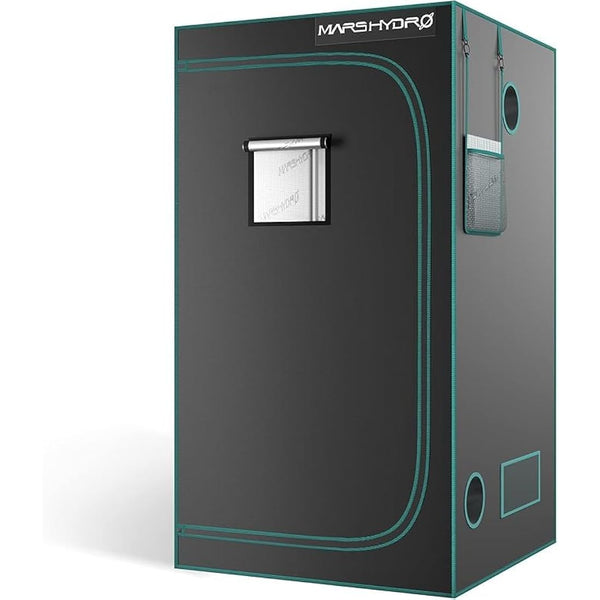MARS HYDRO 3x3 Grow Tent, 36"x36"x71" Reflective MylarGrow Tents with Removable Floor Tray View Window for Indoor Plant Growing Room