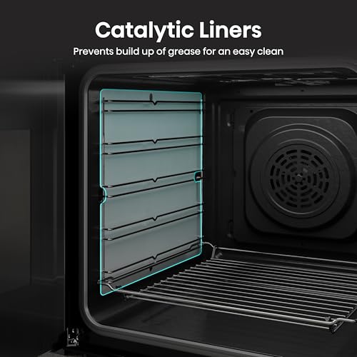 Hisense HDE3211BBUK 60cm Electric Cooker with Ceramic Hob-Black , A Rated Double Oven