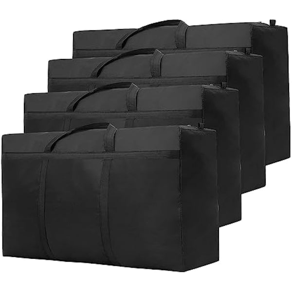 4 Pack 150L Large Moving Boxes Heavy Duty, Extra Large Storage Bags for Clothes,Strong Packing Boxes for Moving House,Duvet,Bedding,Underbed,Blankets