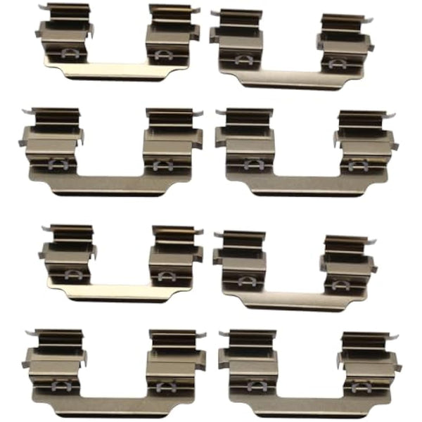 2 SET SHLPDFM Front Brake Pad Fitting Kit Anti-rattle Clip Pad Shims LX0405, 109-1648, MBA1648, KIT1035 Fits for Renault Clio Mk3 2005-2012