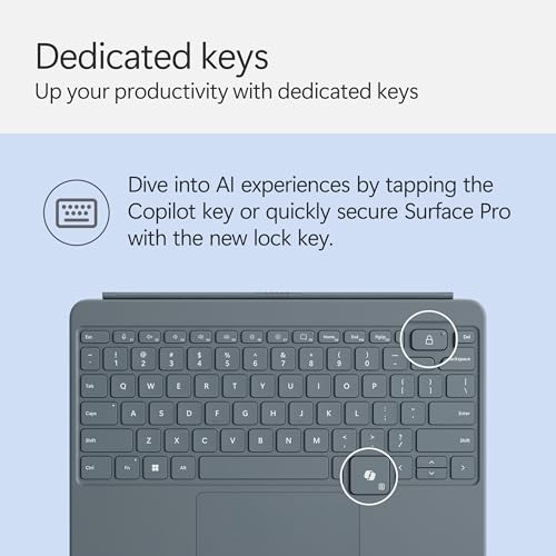 Microsoft Surface Pro Flex Keyboard with Slim Pen | Black | 2-in-1 Alcantara® Keyboard for Surface Pro Windows 11 Copilot+ PC