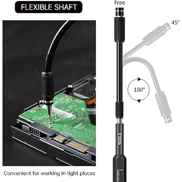 JAKEMY 105 in 1 Precision Screwdriver Set Laptop Repair Tool Kit Magnetic Small Torx Bit Household Screwdriver Set for PC, Computer, Phone, Glasses, MacBook, PS4, Xbox