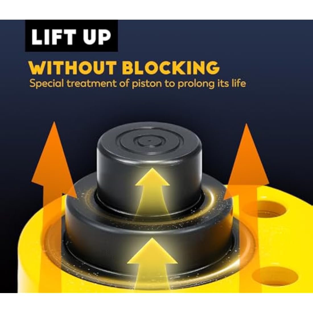 CGOLDENWALL Hydraulic Cylinder Ram 20T, Stroke 30mm, Body Height 57mm, Effective Area 11.3cm², for Bridges/Building/Machinery Industries (DFPY-20T)