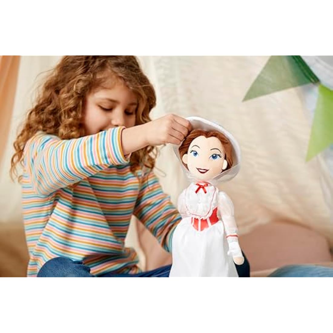 Disney Store Official Mary Poppins Soft Toy Doll, 45cm/17”, Plush Character Figure with Embroidered Details, Suitable for Ages 0+