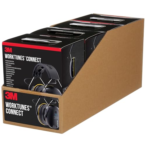 3M WorkTunes Connect Wireless Hearing Protector with Bluetooth Technology 90570E-1