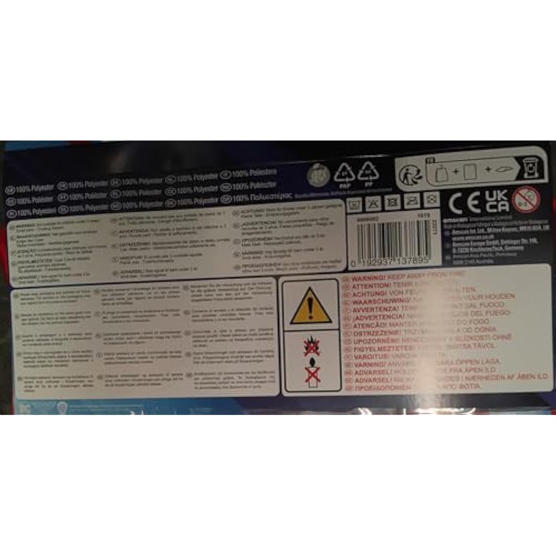 Amscan 9906082 - Kids Official Warner Bros. DC Comics Wonder Woman Classic Fancy Dress Costume Age: 4-6 Yrs