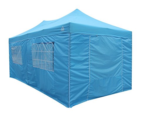 All Seasons Gazebos 3M x 6M Waterproof Gazebo Party Tent with Rustproof Frame and Wheeled Carry Bag (Metallic Grey)