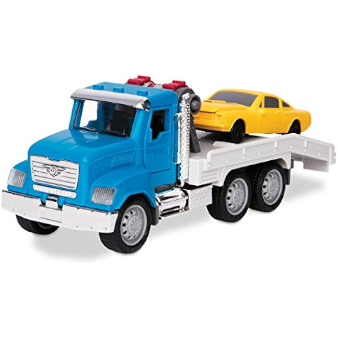 Driven by Battat – 7-Inch Tow Truck Toy with Lights & Sounds, Movable Parts, City Vehicle for Boys & Girls, Durable Design, Realistic Details, 3+ Years Toy for Kids, Nylon/a