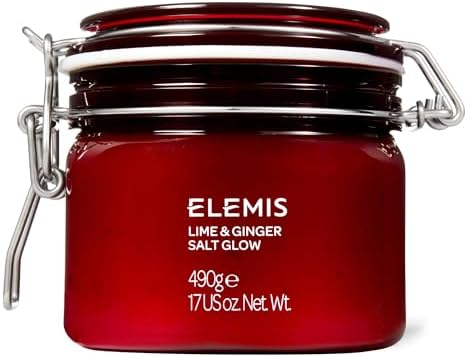 ELEMIS Frangipani Monoi Salt Glow 490g – Exfoliating Salt Scrub with Monoi Oil & Frangipani Flower – Hydrating Body Scrub for Smooth, Radiant Skin – Ideal for Dry & Rough Skin