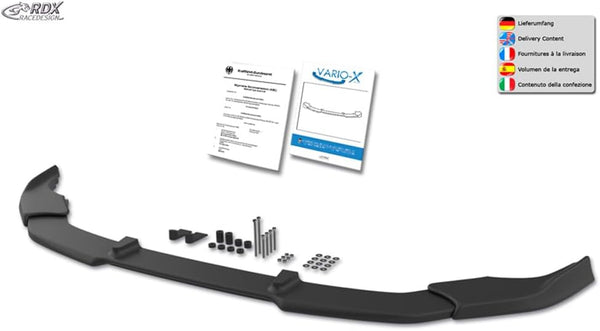 RDX Racedesign Front spoiler Vario-X compatible with Ford Kuga II 2016-2020 (PU)