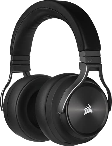 CORSAIR VIRTUOSO RGB WIRELESS XT Multiplatform Gaming Headset With Bluetooth – Dolby Atmos – Omni-Directional Microphone – iCUE Compatible – PC, Mac, PS5, PS4, Nintendo Switch, Mobile – Black