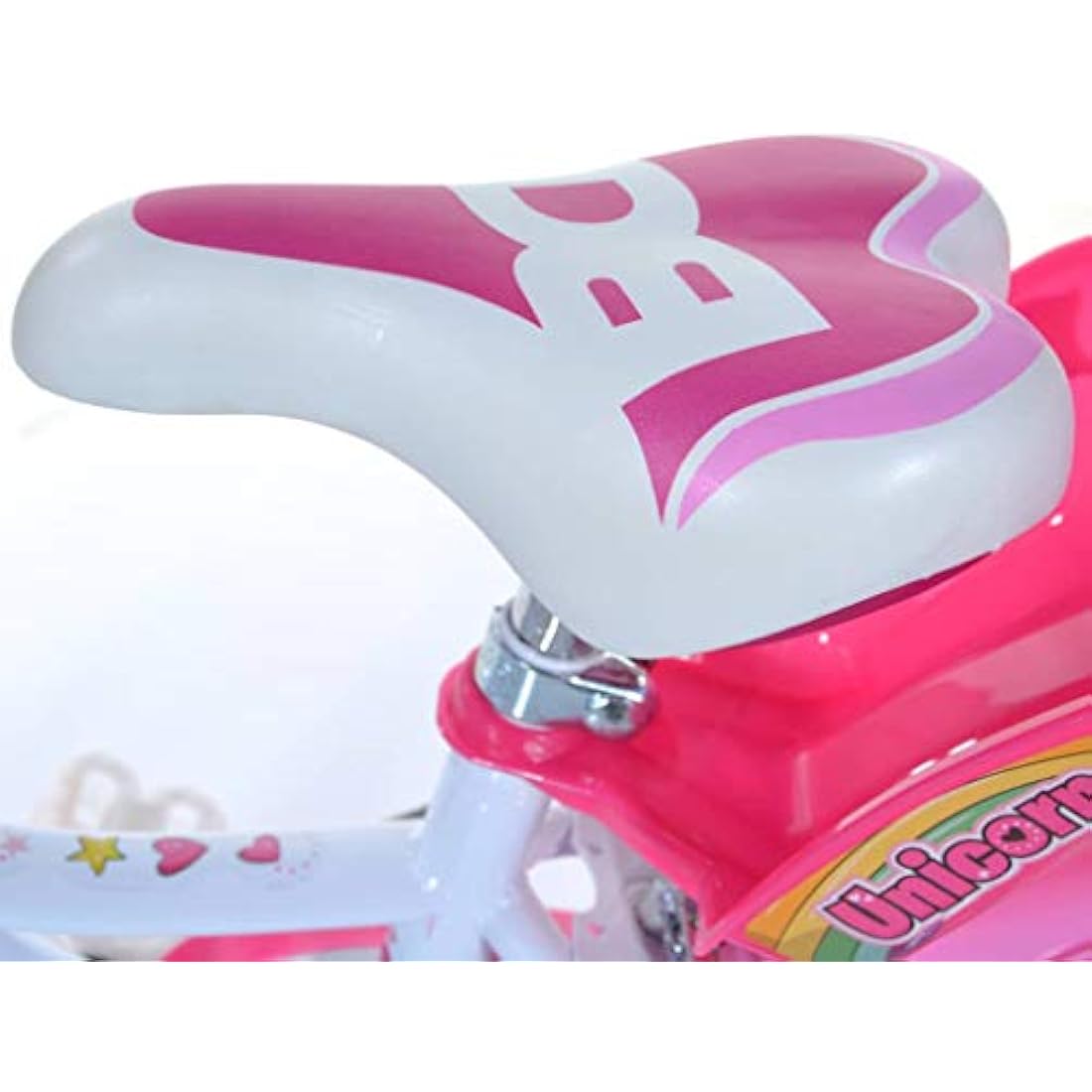 Dino Bikes 144R-UN Unicorn 14" Bicycle 14'', White & Pink