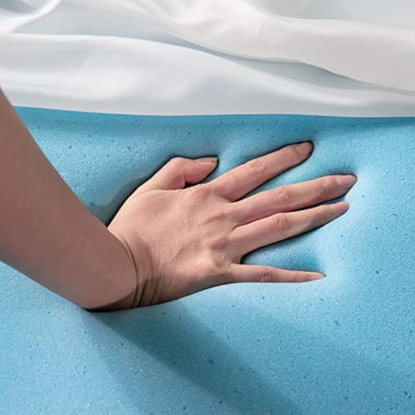 Geegoos Memory Foam Bed with Washable Removable Cover for Large Dogs,Orthopedic Mattress with Non-Slip Bottom/Waterproof Liner, Suitable for Dog Crates(89x55x7cm,Grey)