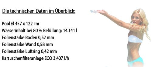 Intex 6ft x 20in Easy Set Swimming Pool #28101, Blue