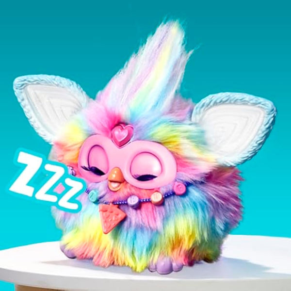 Furby Tie Dye Interactive Plush Toy - English Version, Batikfärbung