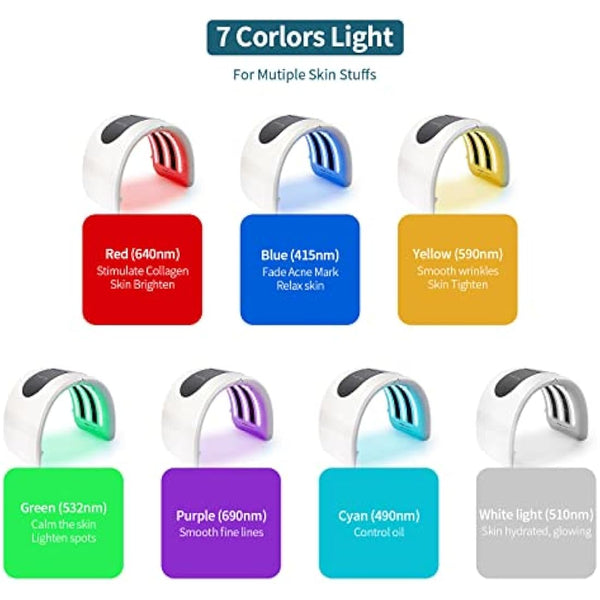 7 Colors Led face Mask,Red Light Therapy Lamp,PDT Machine, Skin Care Light Mask For Face Body SPA,Anti-Anging,Rejuvenation,Firming,Smooth Wrinkle,Skin Brighten,Home Use,Beauty Salon Device