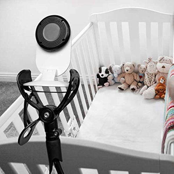 Flexi Twist | Universal Baby Monitor Holder | Secure with Straps & Clamp to Furniture | No Drilling Required | Flexible Baby Camera Mount | Baby Monitor Shelf Parent