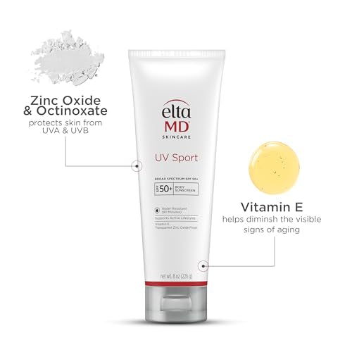 EltaMD UV Sport Sunscreen Broad-Spectrum SPF 50, 3.0 oz