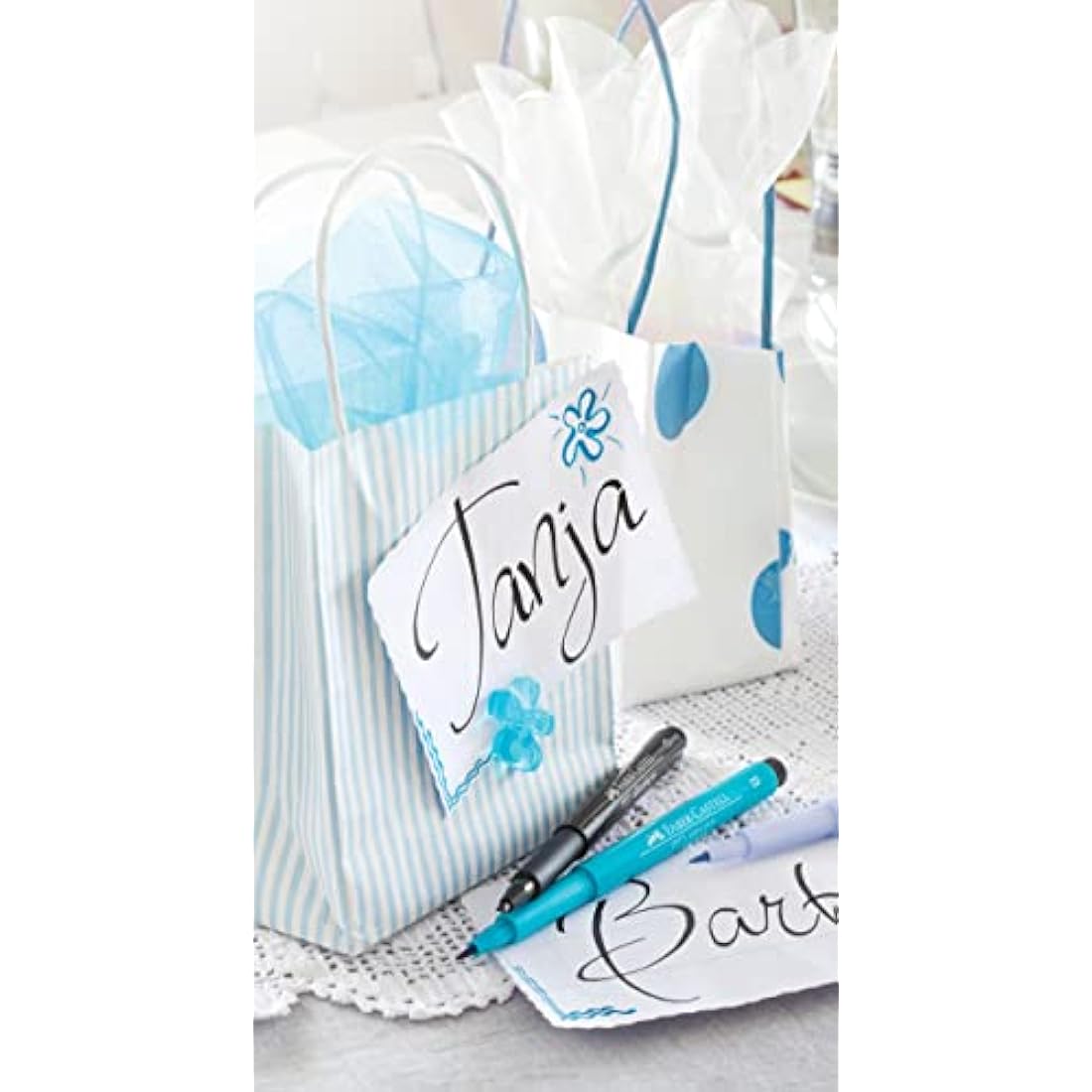 Faber-Castell Art & Graphic Pitt Artist Pen Brush India Ink Pen, Portrait, Set Of 12, For Art, Craft, Drawing, Sketching, Home, School, University, Colouring