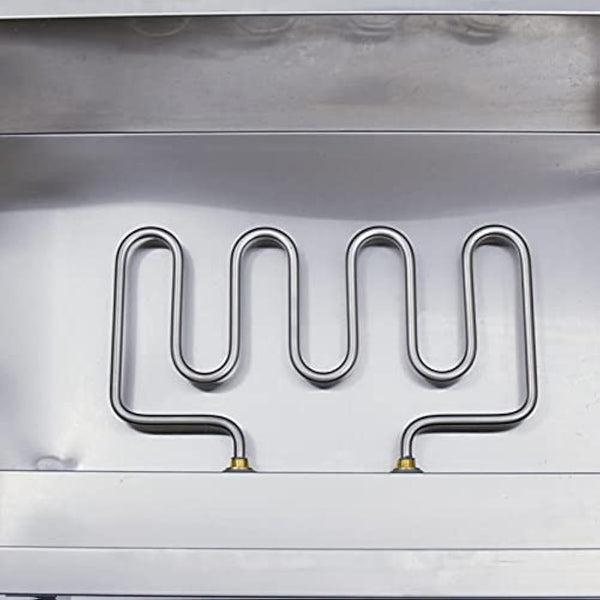 Electric Bain Marie 1500W Food Warmer Stainless Steel Steam Table Temperature Control for Catering and Restaurant, GN 1/3x2, 1/6x2 Pans with Lids