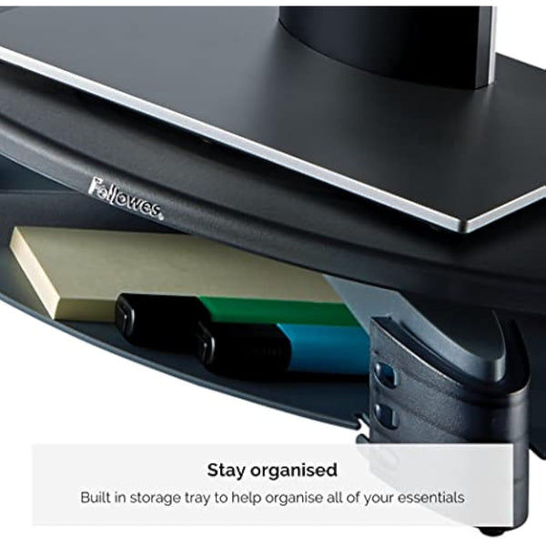 Fellowes Compact Rotating Height Adjustable Monitor Stand