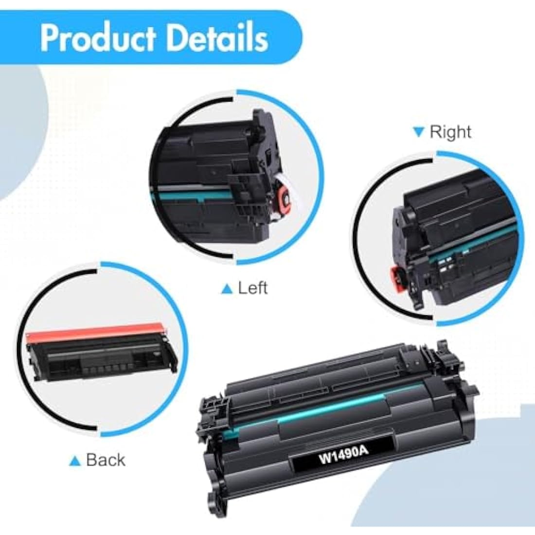 INFITONER 149A No Chip Toner Cartridge Replacement for HP 149A W1490A W1490X 149X H1490AT Laser Pro 4002DW 4002DN 4102FDW 4102FDN 4102D - Black, 1-Pack