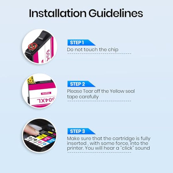 Gureef 604XL Ink Cartridges for Epson 604 604xl Multipack for Epson XP2200 Ink Cartridges Compatible with XP 3200 XP 4200 XP-4205 XP 2200 XP-2205 WF-2935 (10 Pack)