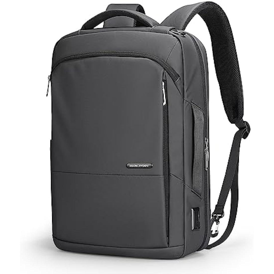 MARK RYDEN 3 in 1 Laptop Backpack Mens, 15.6 inch Business Laptop Handbag, Briefcase Backpack, Lightweight Laptop Sling Bag with USB Port-Grey