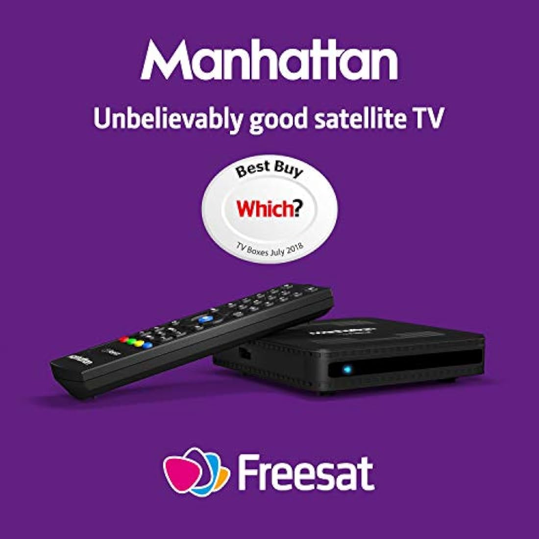 Manhattan SX Freesat HD Box, Black