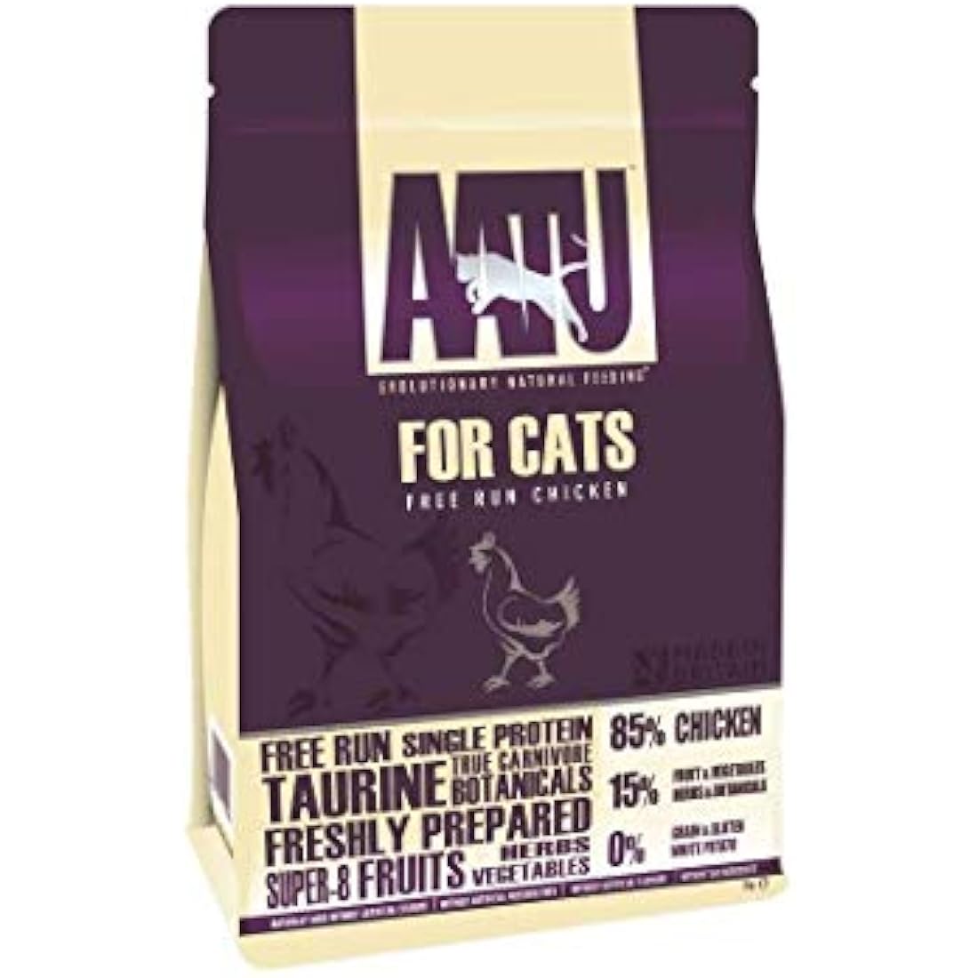AATU 85/15 Complete Dry Cat Food, Chicken 3kg - High Protein, Grain Free Recipe, No Artificial Ingredients