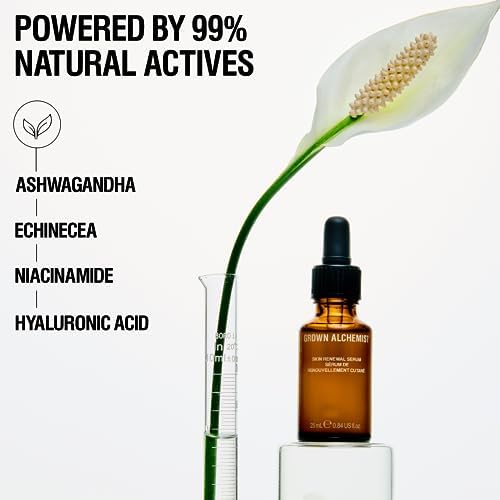 Grown Alchemist Skin Renewal Face Serum - Niacinamide Serum with Echinacea, Reishi Mushroom Antioxidant for Skin Barrier Protection - Hydrating Hyaluronic Acid, Anti Aging and Anti Wrinkle 25ml