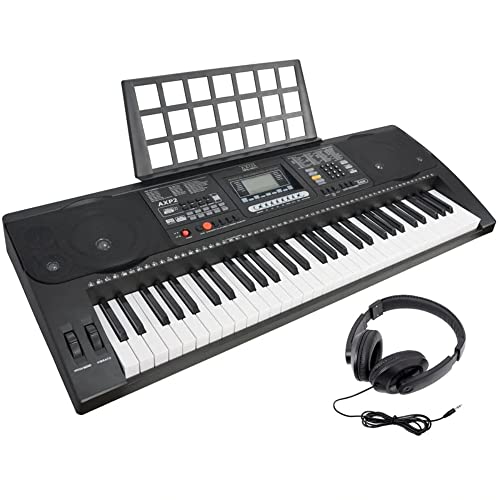 Axus AXD55 88 Key Digital Piano Keyboard with Touch Sensitive Keys, Sustain Pedal and High-Level Features and Functions.