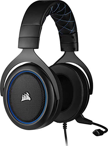 CORSAIR HS55 SURROUND Lightweight Multiplatform Wired Gaming Headset – Dolby 7.1 Surround Sound – iCUE Compatible – PC, Mac, PS5, PS4, Xbox, Nintendo Switch, Mobile – Carbon