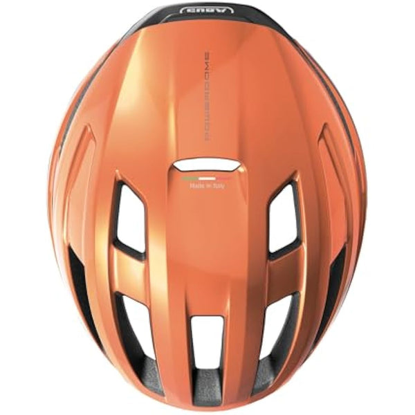 ABUS PowerDome road bike helmet - lightweight bike helmet with clever ventilation system and aerodynamic profile - Made in Italy - for men and women