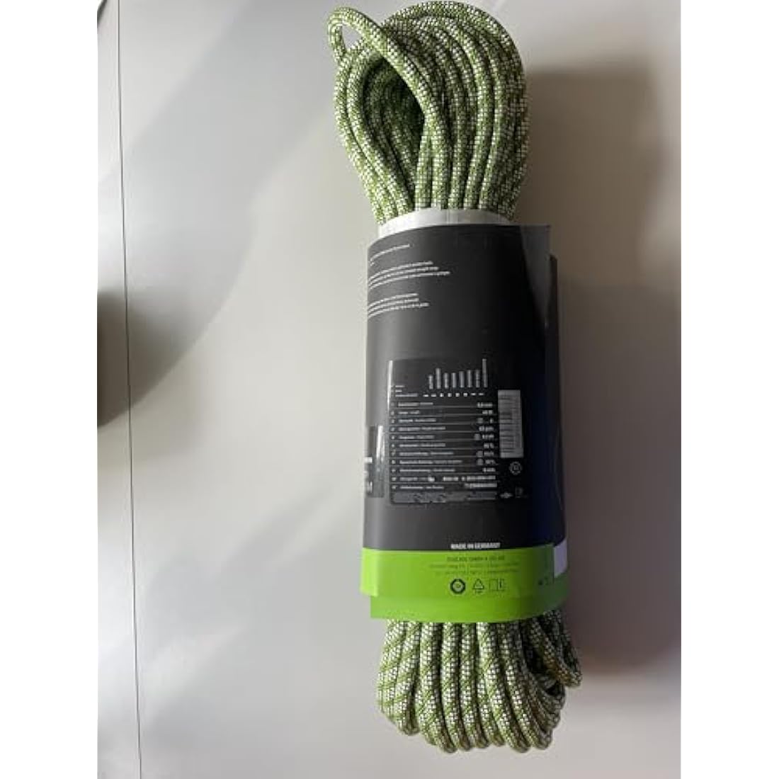 Edelrid On Sight Climbing Rope 9.8 mm (Dynamic Single Rope), Colour: Green, Size: 40 Metres