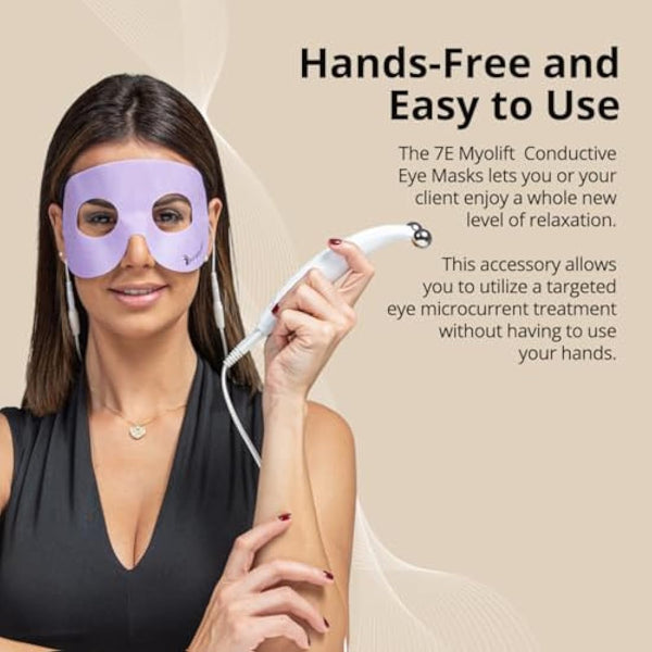 7E Myolift™ Conductive Eye Mask/Eye Massager Attachment | Anti-Aging Eye Massager Mask For Myolift™ Device | Fine Lines & Crows Feet Eye Treatment