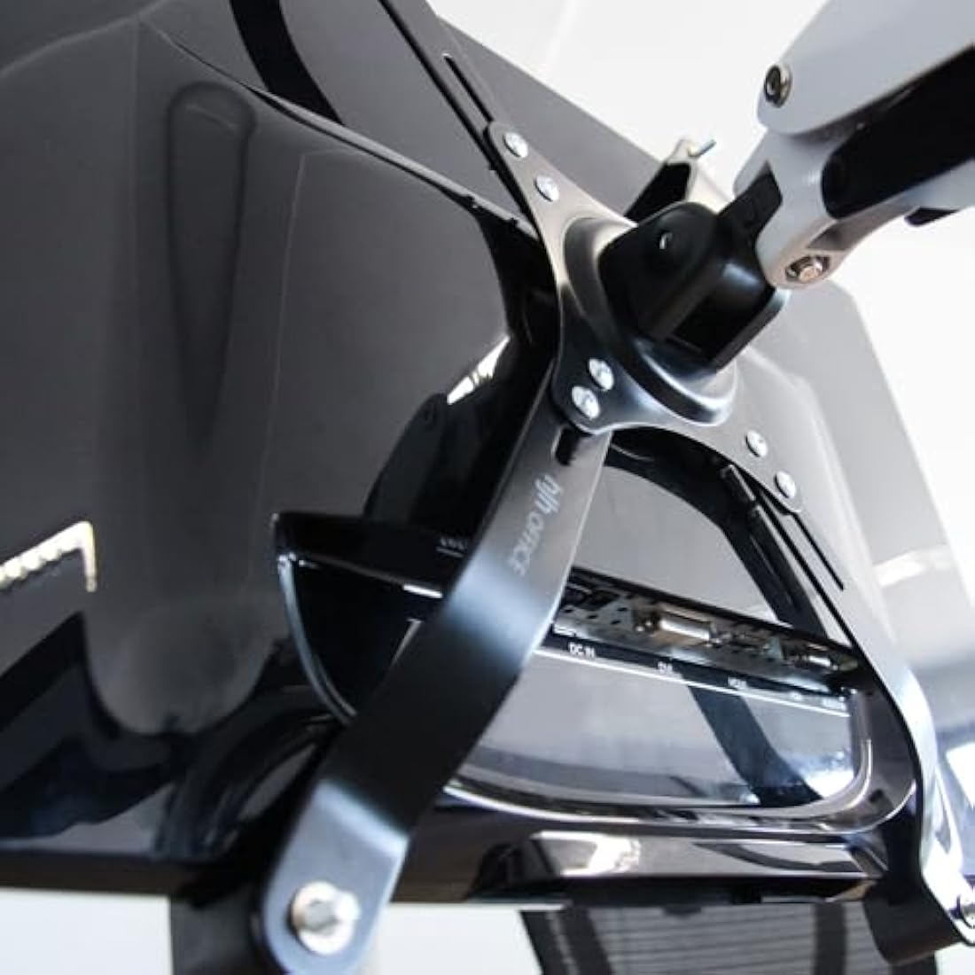 hjh OFFICE 802001 VESA Adaptor for 15-27 Inch Monitors without VESA Hole Pattern VM-A4 Steel Adapter Set Maximum Load 10 kg