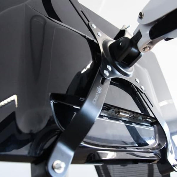 hjh OFFICE 802001 VESA Adaptor for 15-27 Inch Monitors without VESA Hole Pattern VM-A4 Steel Adapter Set Maximum Load 10 kg