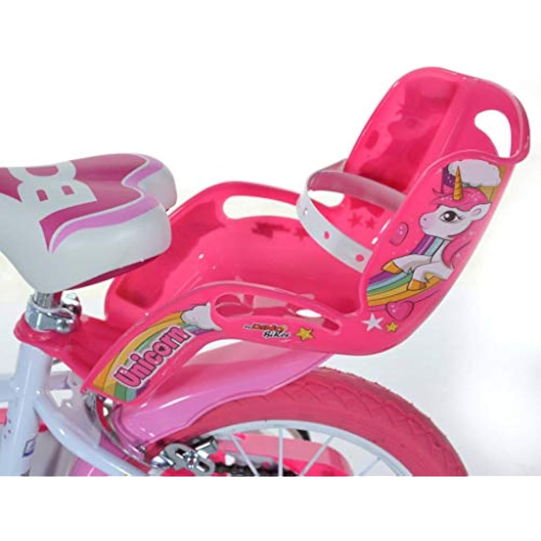 Dino Bikes 144R-UN Unicorn 14" Bicycle 14'', White & Pink