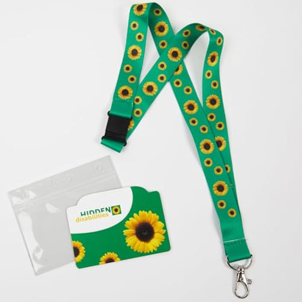 Hidden Disabilities Sunflower Lanyard and ID Card