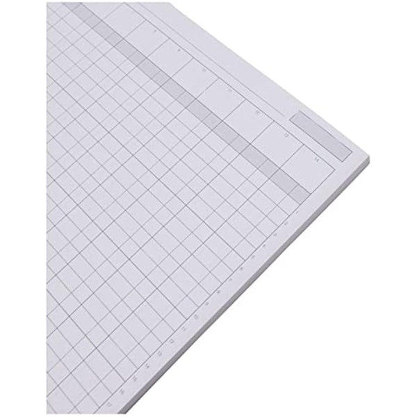 Rexel Twinlock Variform Multi-Ring Binder V8 Cash Refill Sheets 14 Columns , White (Pack of 75)
