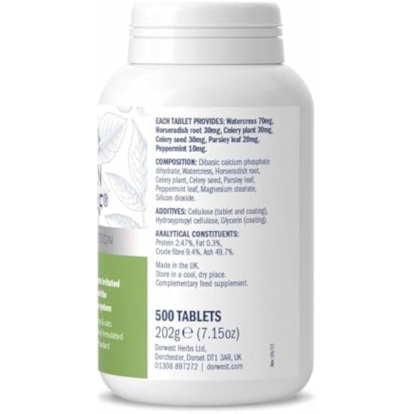 Dorwest Green Releaf Tablets, 500 Tablets, Natural Supplements for Dogs and Cats – For Healthier Skin, Joints, and Urinary Systems in Pets