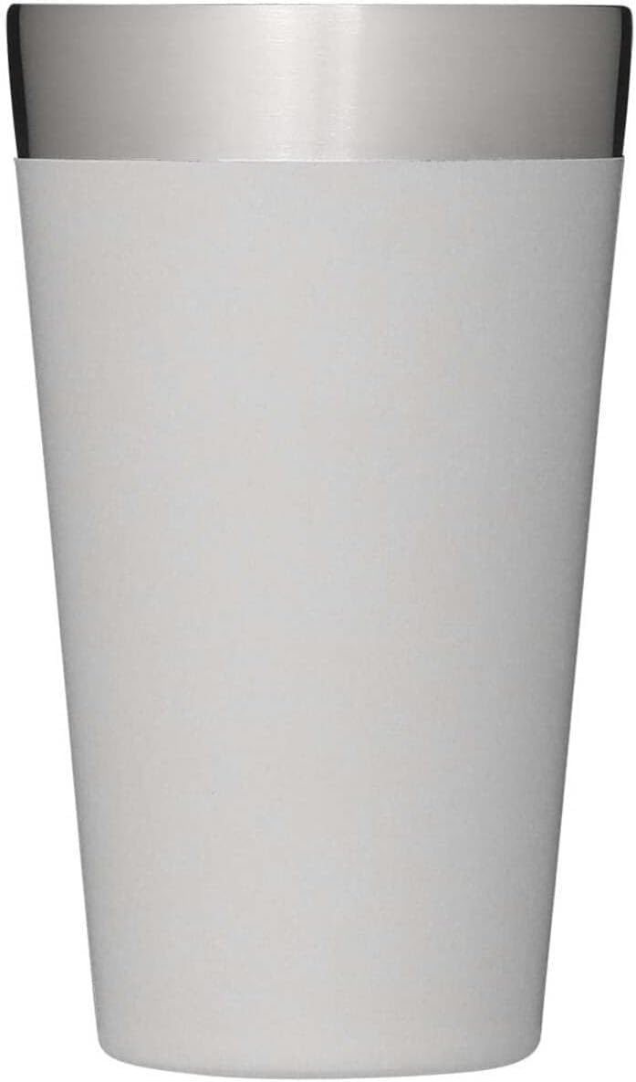 Stanley Adventure Stacking Beer Pint 0.47L - Travel Mug Keeps Drinks Cold For 4 Hours - Stainless Steel Thermal Cup - Stacks Infinitely - Double Wall Vacuum Insulation - Dishwasher Safe - Matte Black