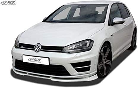 RDX Racedesign Front bumper splitter spoiler Vario-X compatible with Volkswagen Golf VII R 2012-2017 (PU)