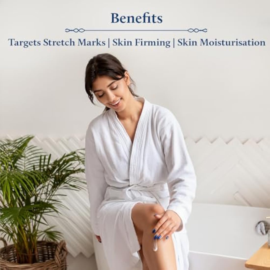 Blue Nectar Stretch Mark & Scar Body Lotion Cream with Cocoa Butter, Shea Butter & Uplifting Rose (12 Herbs, 200 ml)