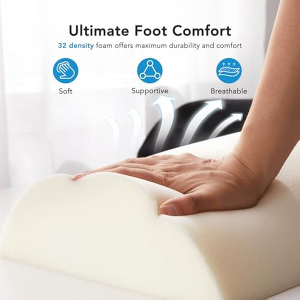 HUANUO Footrest, Under Desk Foot Rest, Foot Stool Under Desk, Ergonomic Foot Rest for Office, Home, Travel