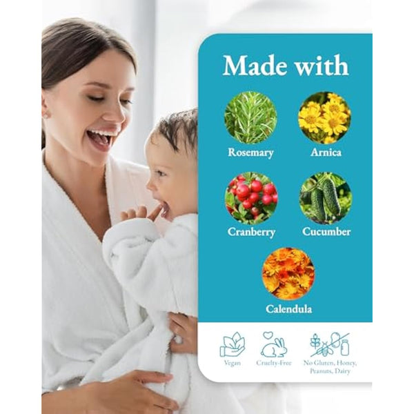 Kids Shampoo and Body Wash - Original Sprout Hair & Body Babywash - 2-in-1 Adults & Kids Bath Wash with Calendula, Rosemary, Arnica & Other Botanicals for Clean Hair & Supple Skin - 354ml